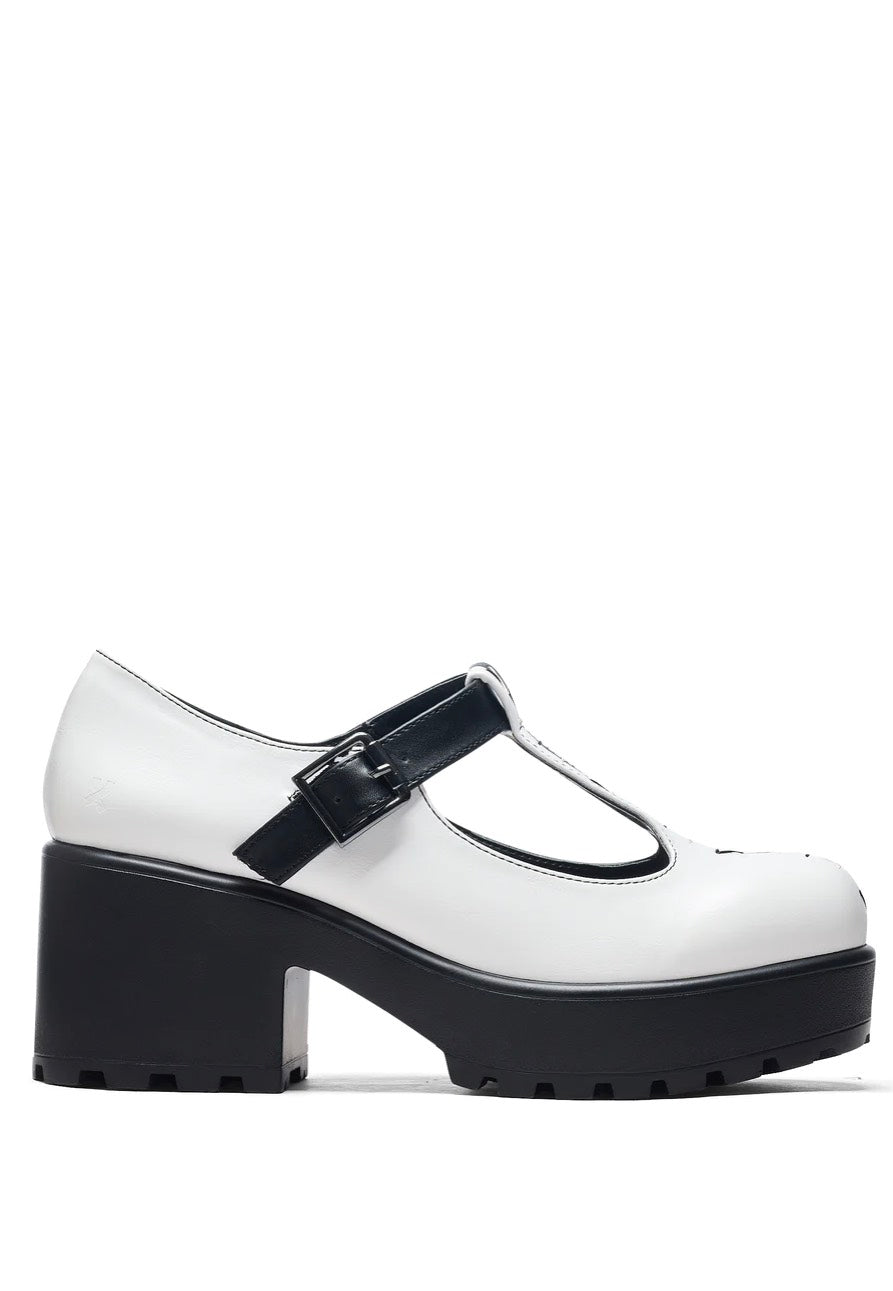 Koi Footwear - Tira Mary Janes ‘Dead Or Alive Edition’ Black/White - Girl Shoes | Women-Image