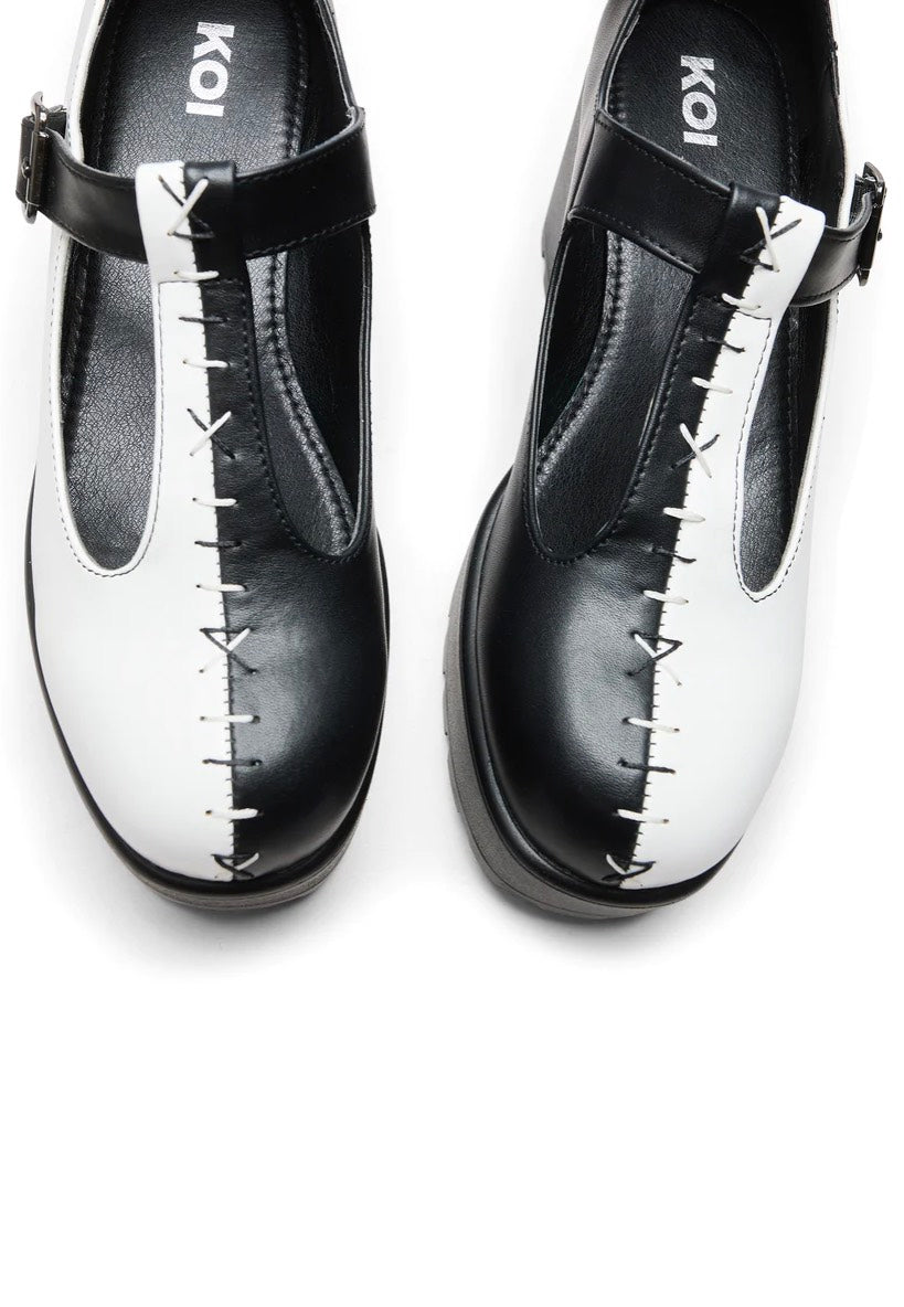 Koi Footwear - Tira Mary Janes ‘Dead Or Alive Edition’ Black/White - Girl Shoes | Women-Image