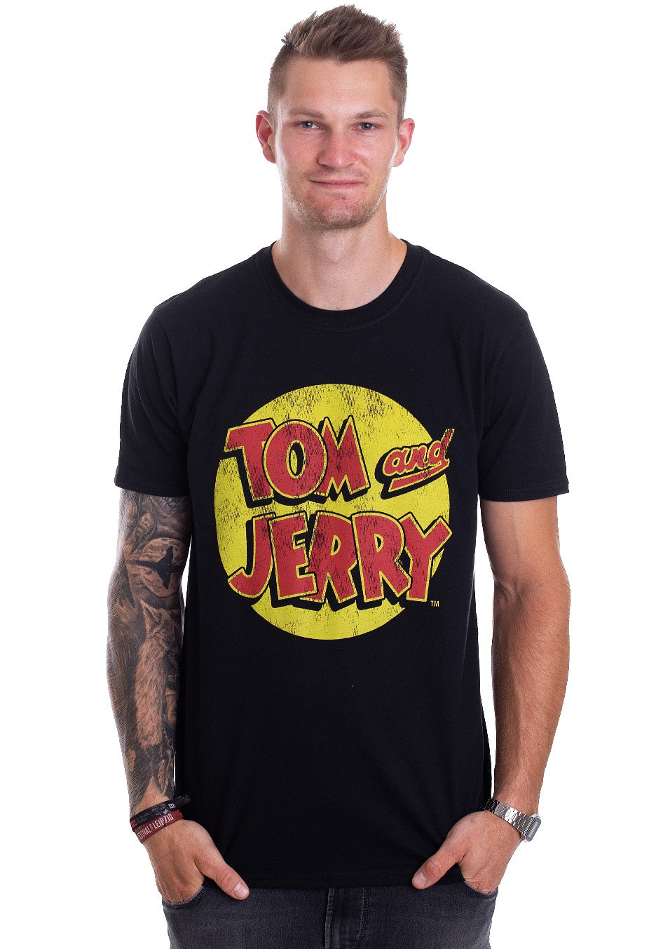 Tom And Jerry - Washed Logo - T-Shirt | Men-Image