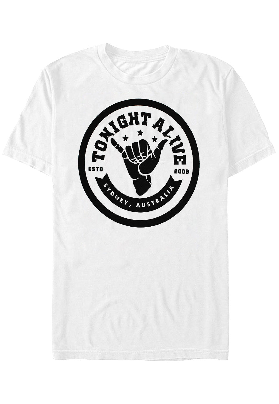 Tonight Alive - Sydney Australia White - T-Shirt | Neutral-Image