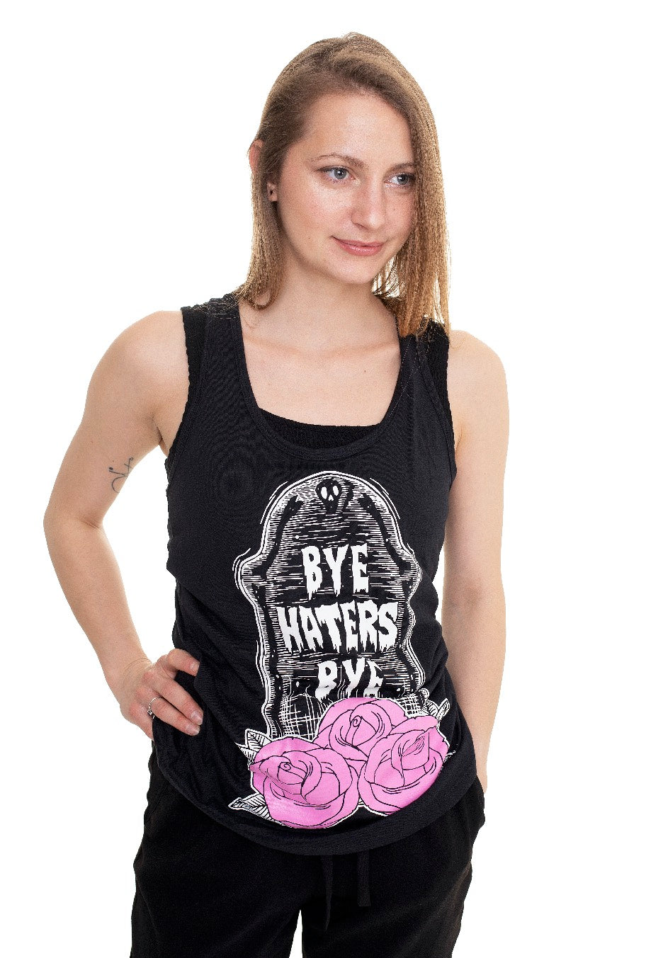 Too Fast - Racerback Bye Haters Black - Tank | Women-Image