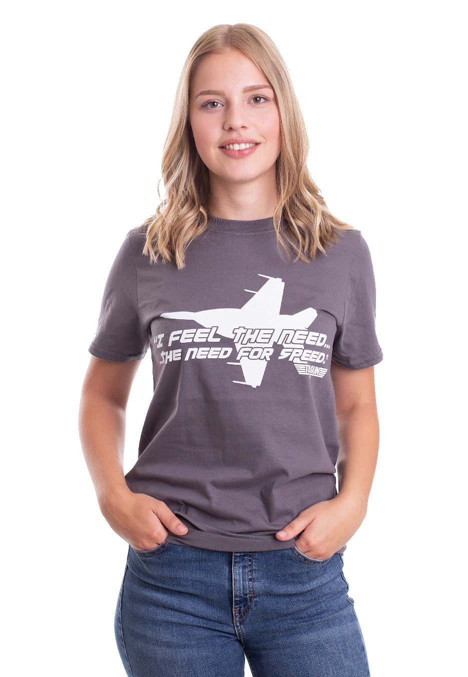 Top Gun - I Feel The Need For Speed Dark Grey - T-Shirt | Women-Image