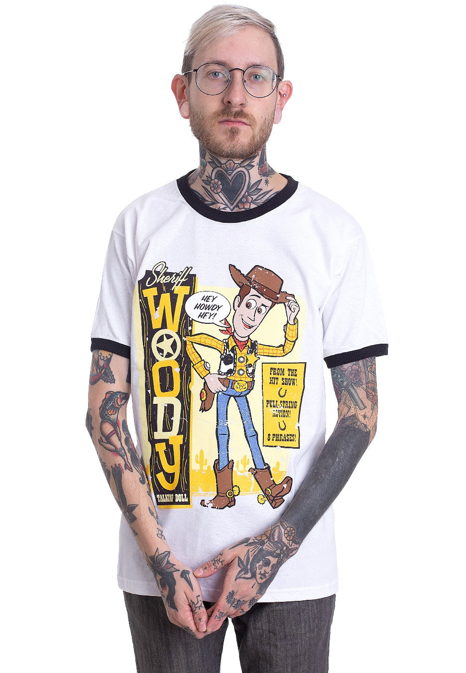 Toy Story - Sheriff Woody Ringer White - T-Shirt | Men-Image