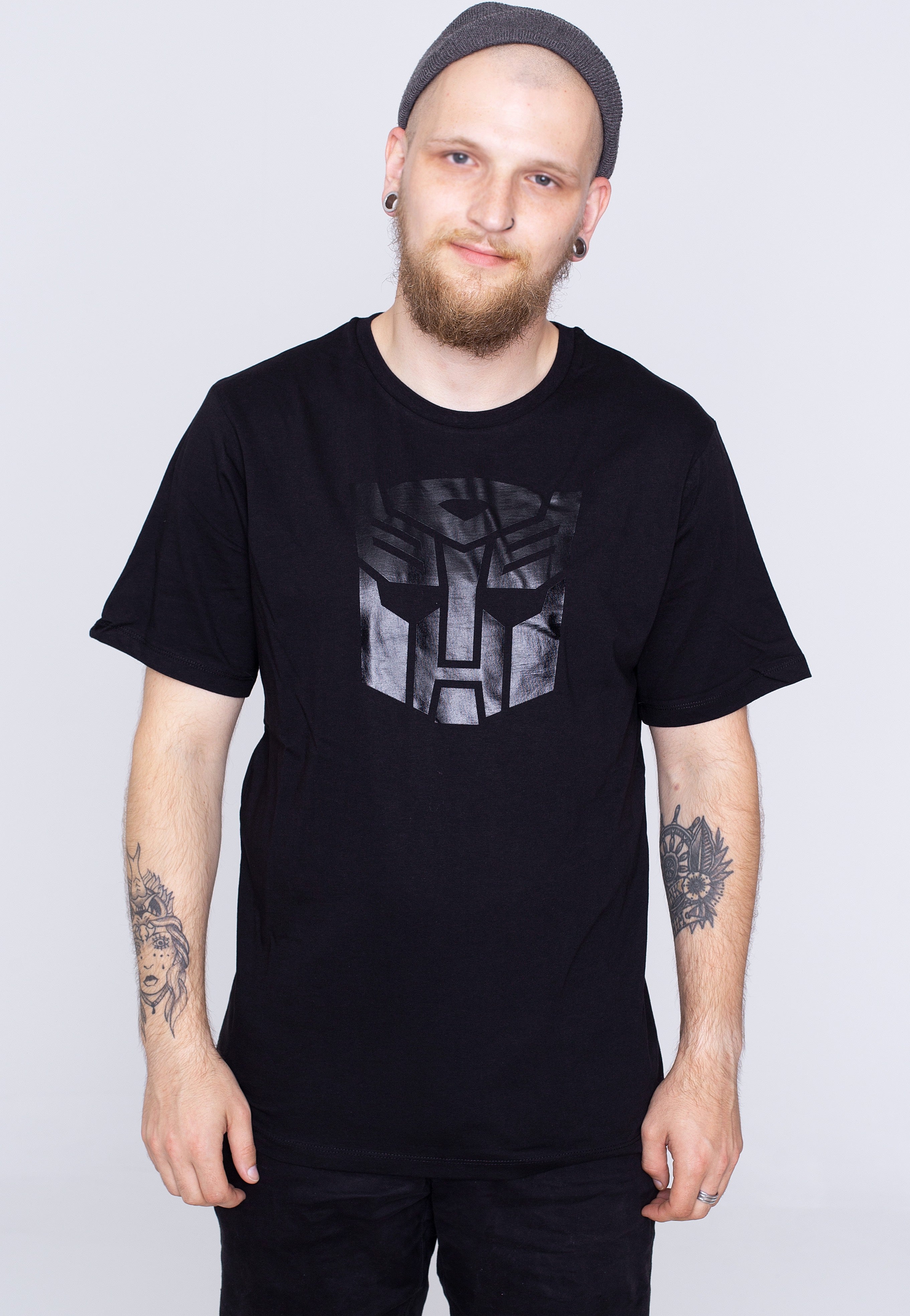 Transformers - Autobots Black On Black - T-Shirt | Men-Image