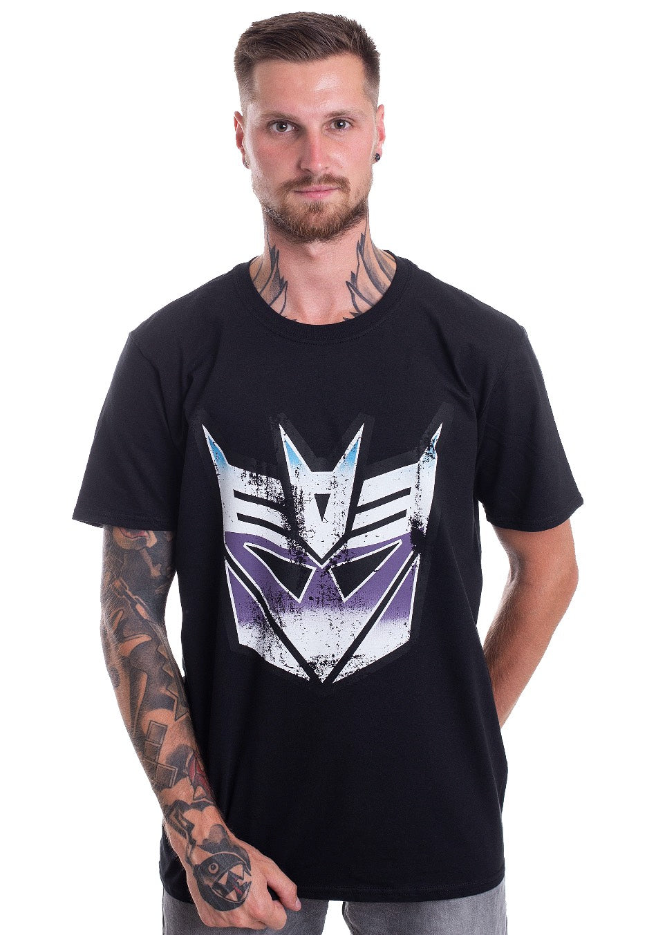 Transformers - Distressed Decepticon Shield - T-Shirt | Men-Image