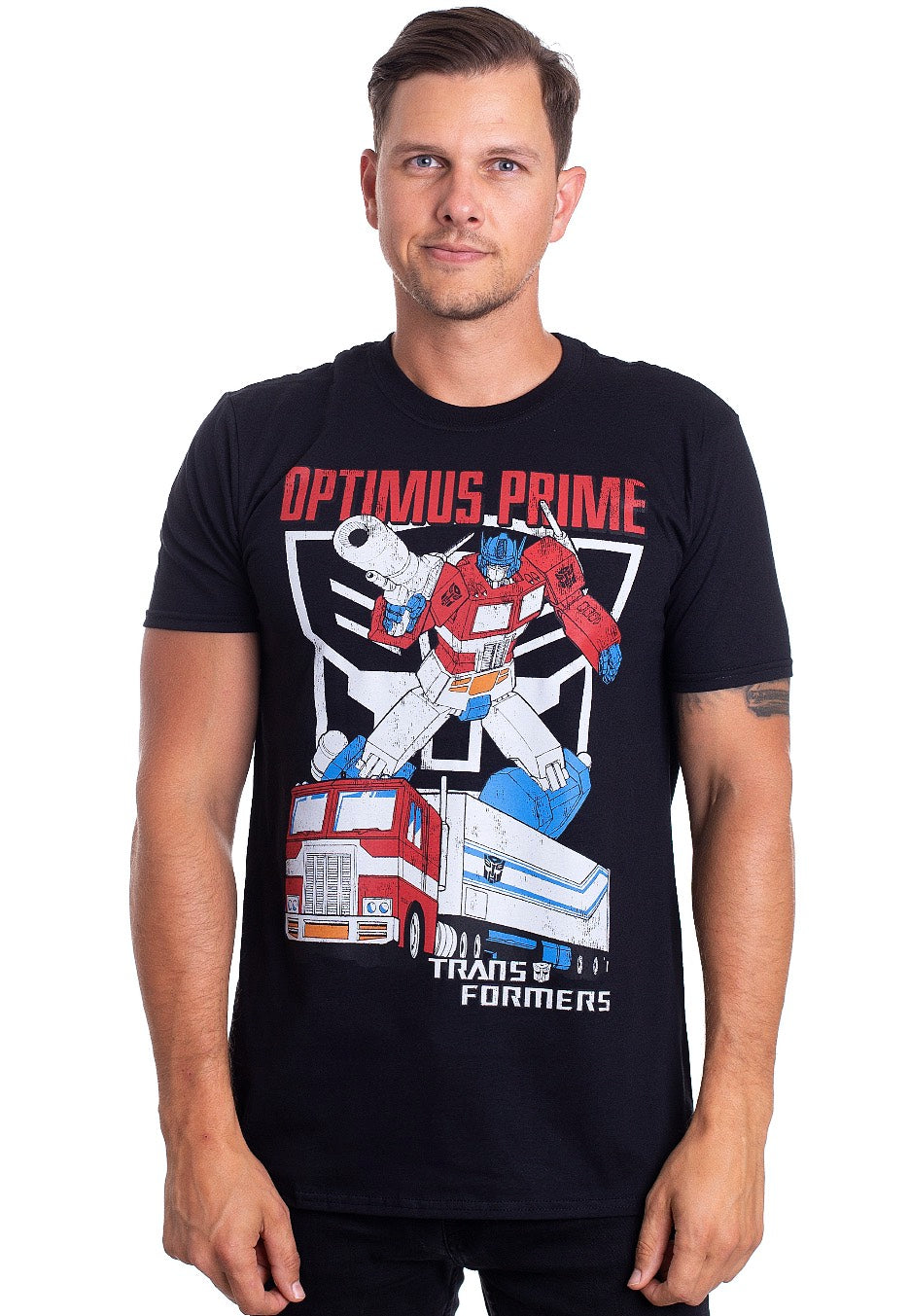 Transformers - Optimus Prime Distressed - T-Shirt | Men-Image