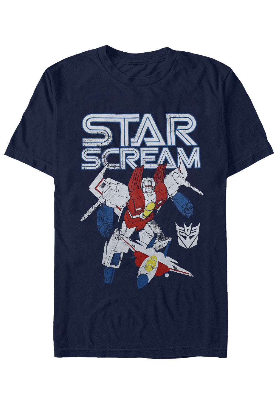 Transformers - Starscream Distressed Blue - T-Shirt | Neutral-Image