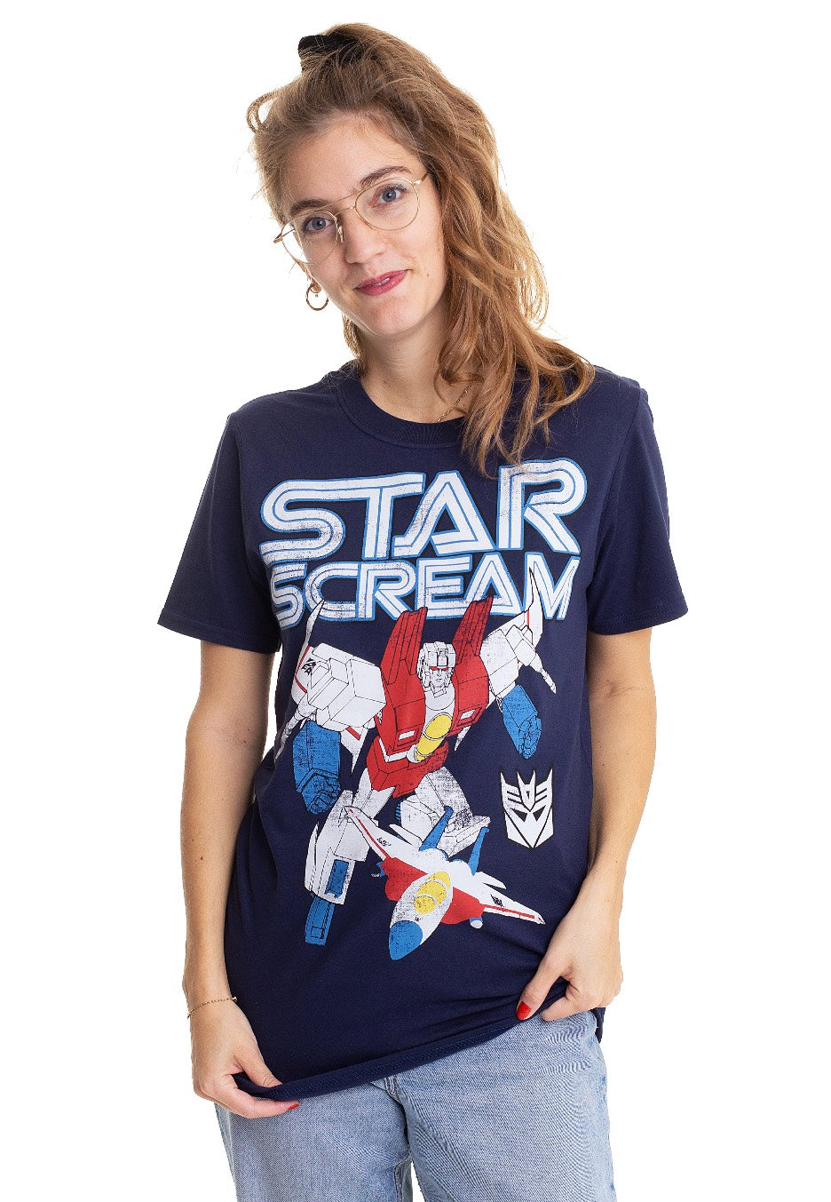 Transformers - Starscream Distressed Blue - T-Shirt | Women-Image