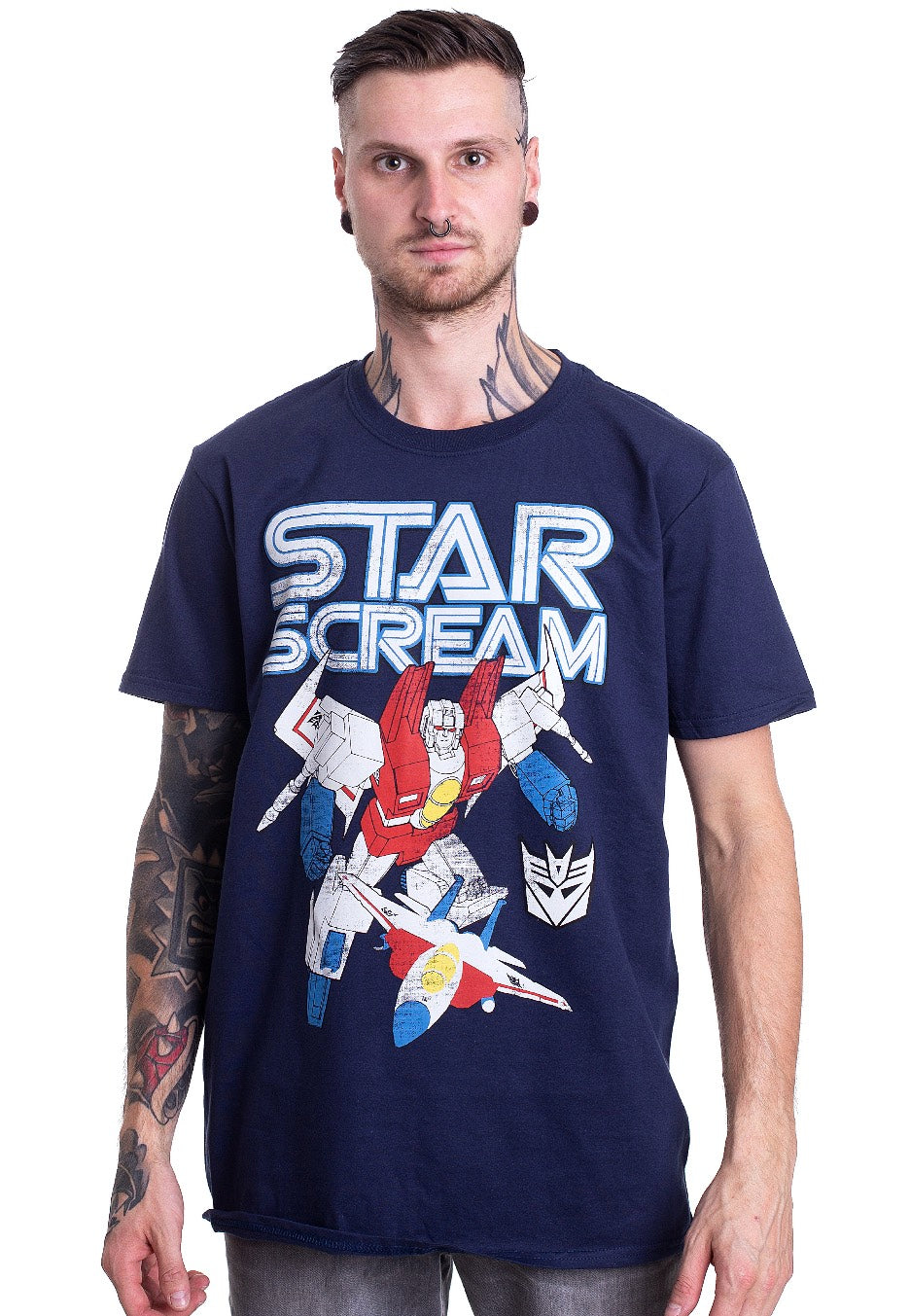 Transformers - Starscream Distressed Blue - T-Shirt | Men-Image