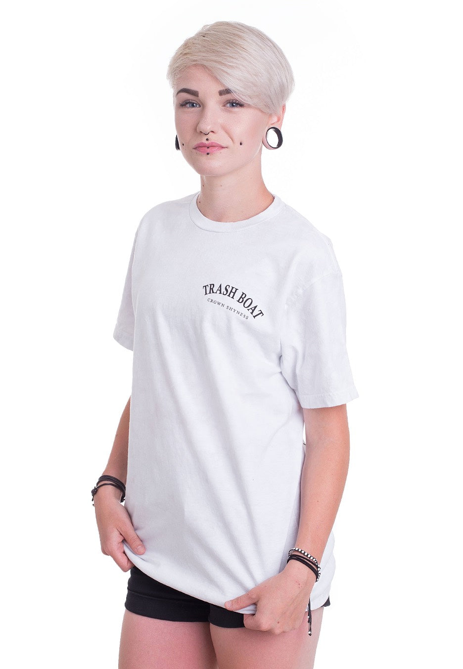 Trash Boat - Fingers Acid Wash White - T-Shirt | Women-Image