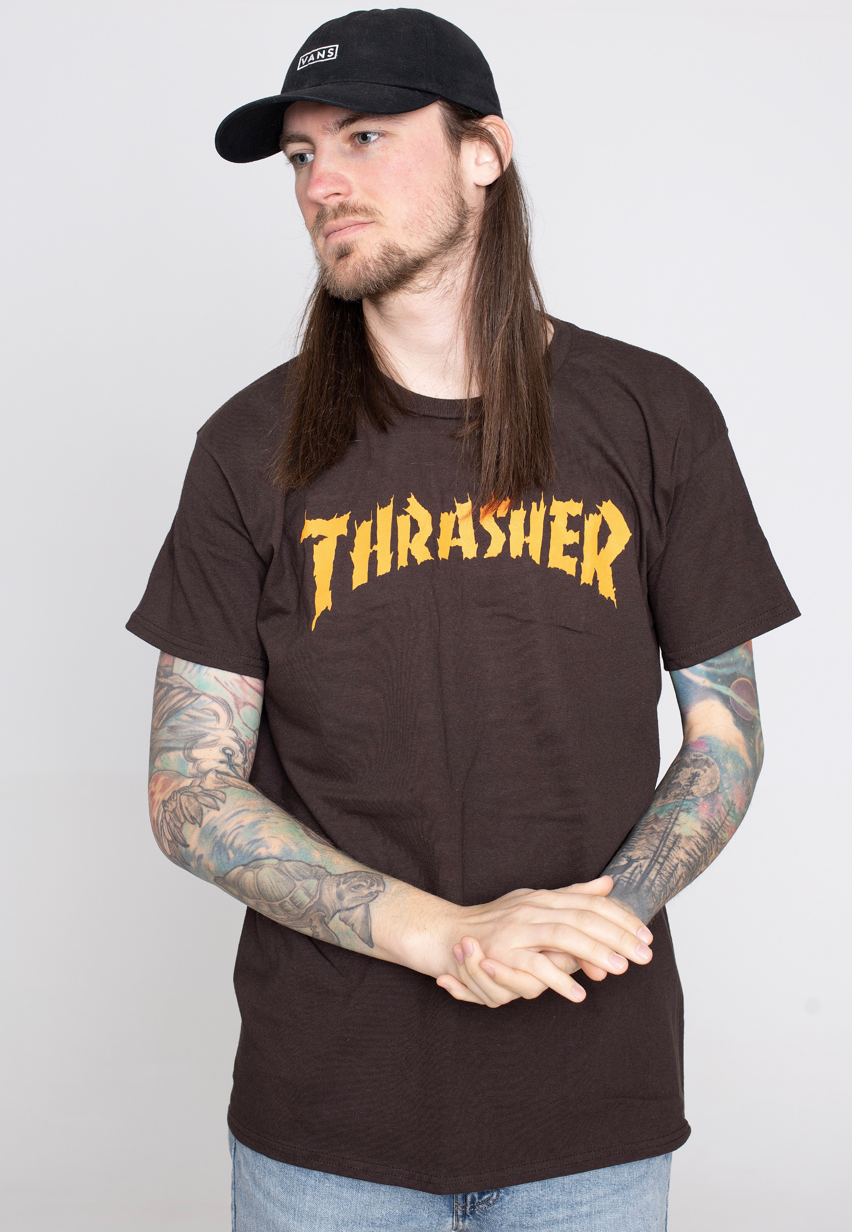 Thrasher - Burn It Down Dark Chocolate - T-Shirt | Men-Image