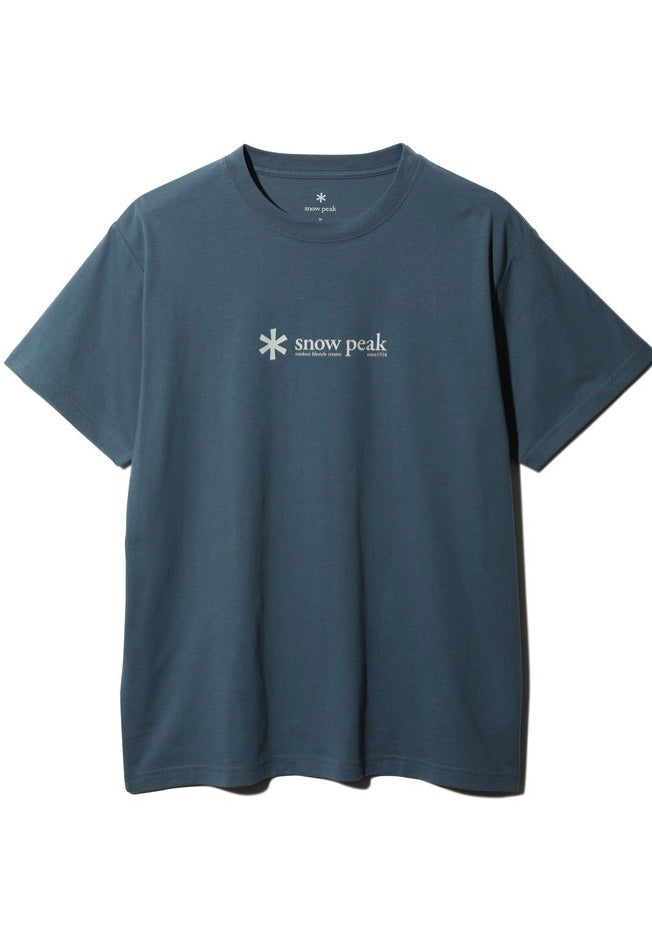 Snow Peak - Soft Cotton Logo Slateblue - T-Shirt | Men-Image