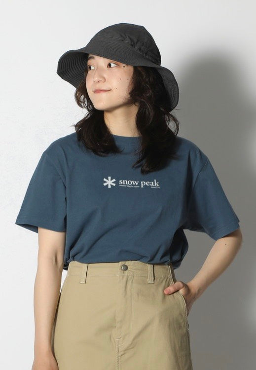 Snow Peak - Soft Cotton Logo Slateblue - T-Shirt | Women-Image