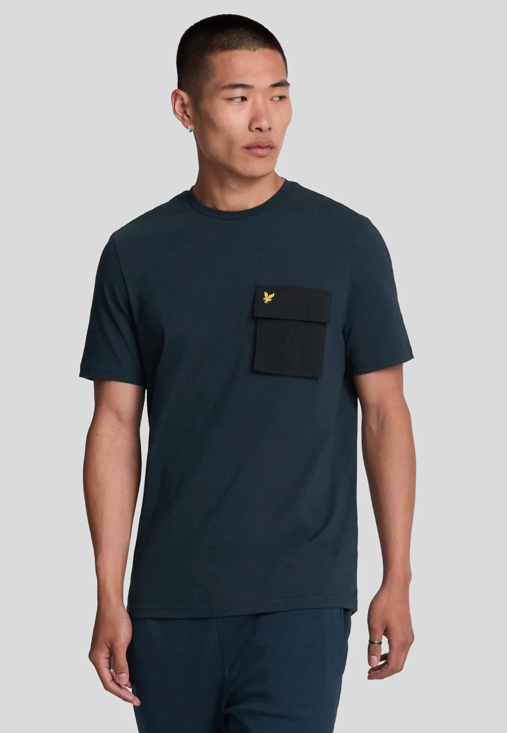 Lyle & Scott - Half Tipped Dark Navy - T-Shirt | Men-Image