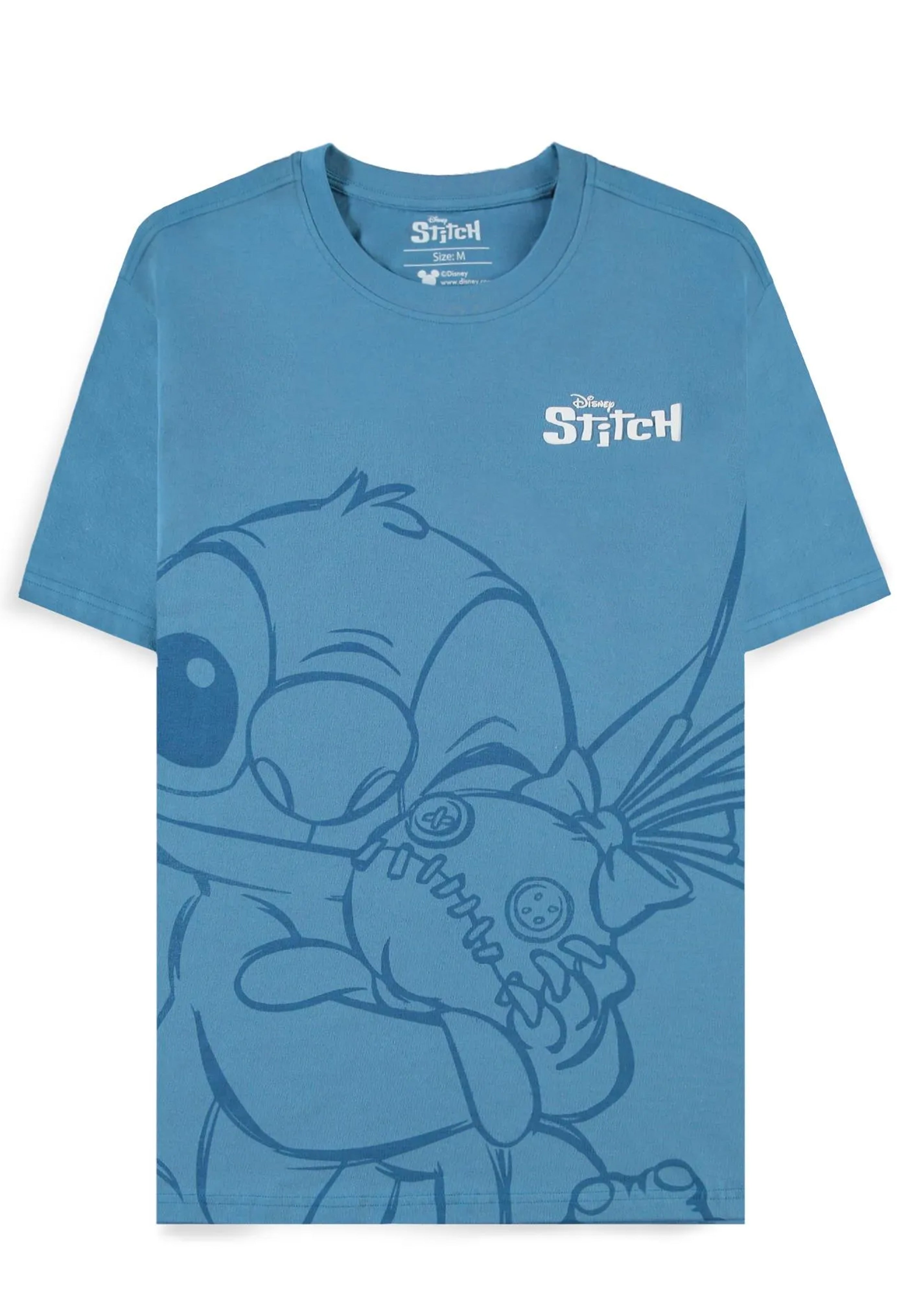 Lilo & Stitch - Hugging Stitch Blue - T-Shirt | Neutral-Image