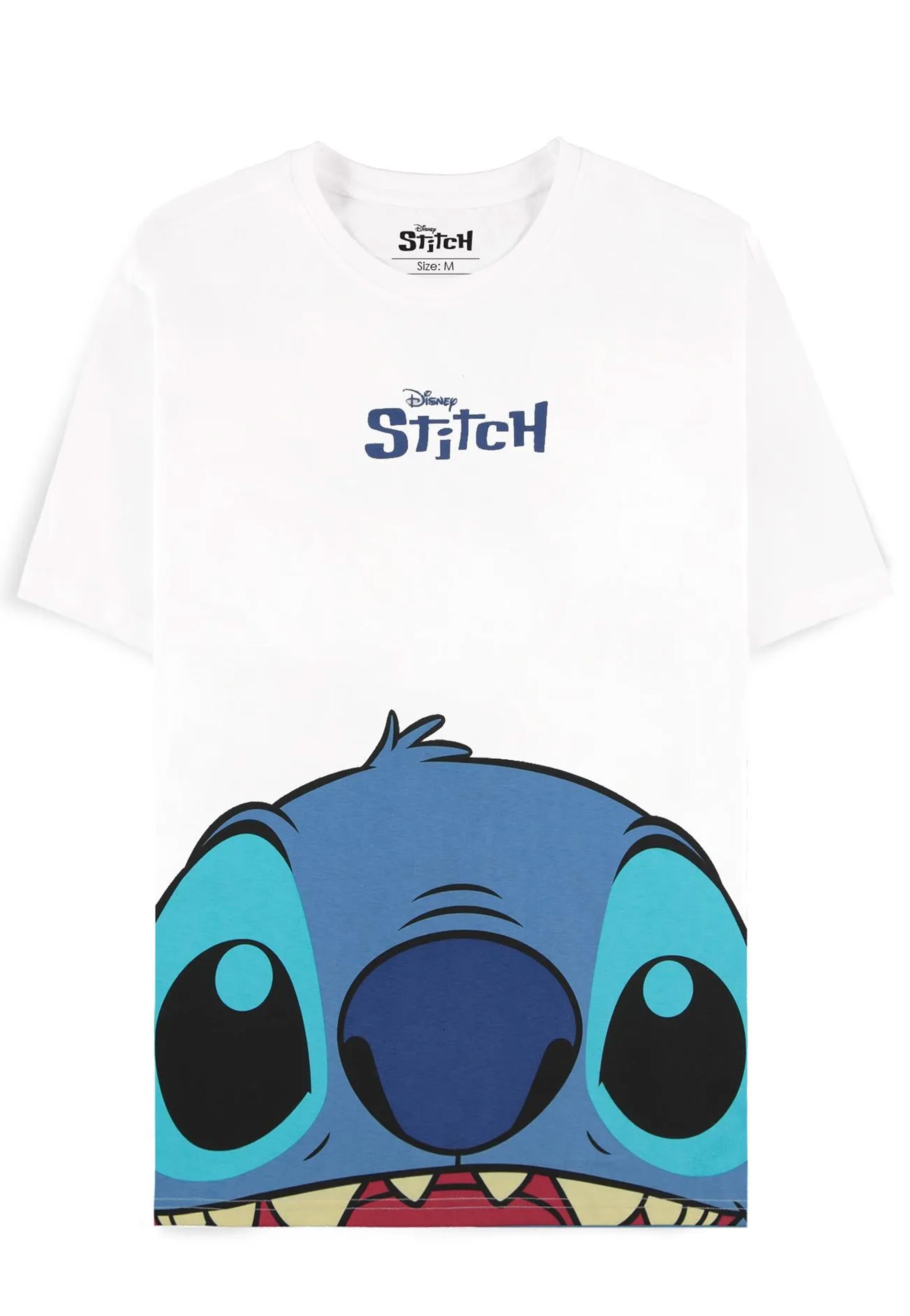 Lilo & Stitch - Peeking Stitch White - T-Shirt | Neutral-Image