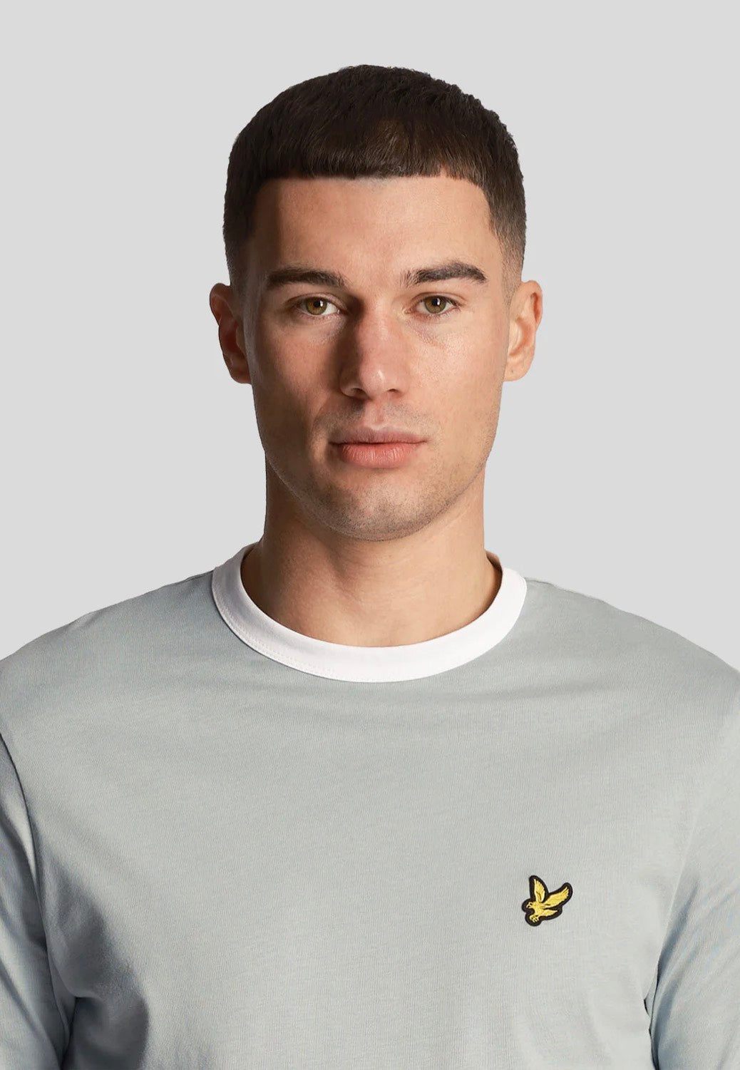 Lyle & Scott - Ringer Slate Blue/White - T-Shirt | Men-Image