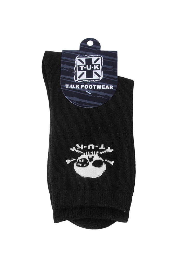 T.U.K. - Black/White Skull - Socks | Neutral-Image