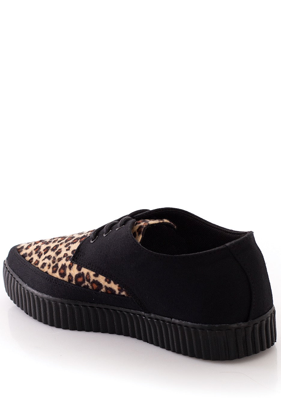 T.U.K. - Pointed Creeper Tan Leopard Vamp - Girl Shoes | Women-Image