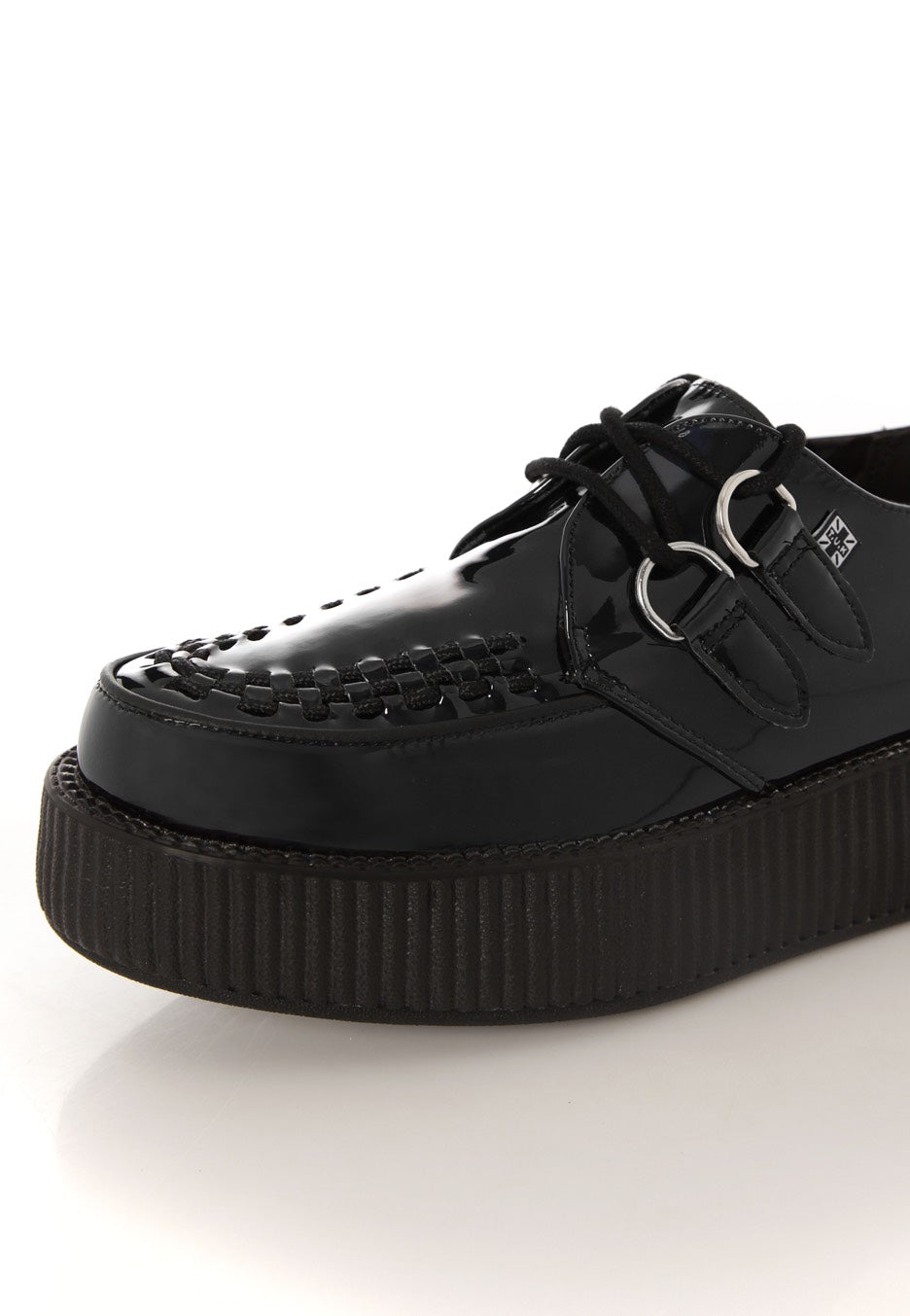 T.U.K. - Viva Mondo Creeper Gas Patent Black - Girl Shoes | Women-Image