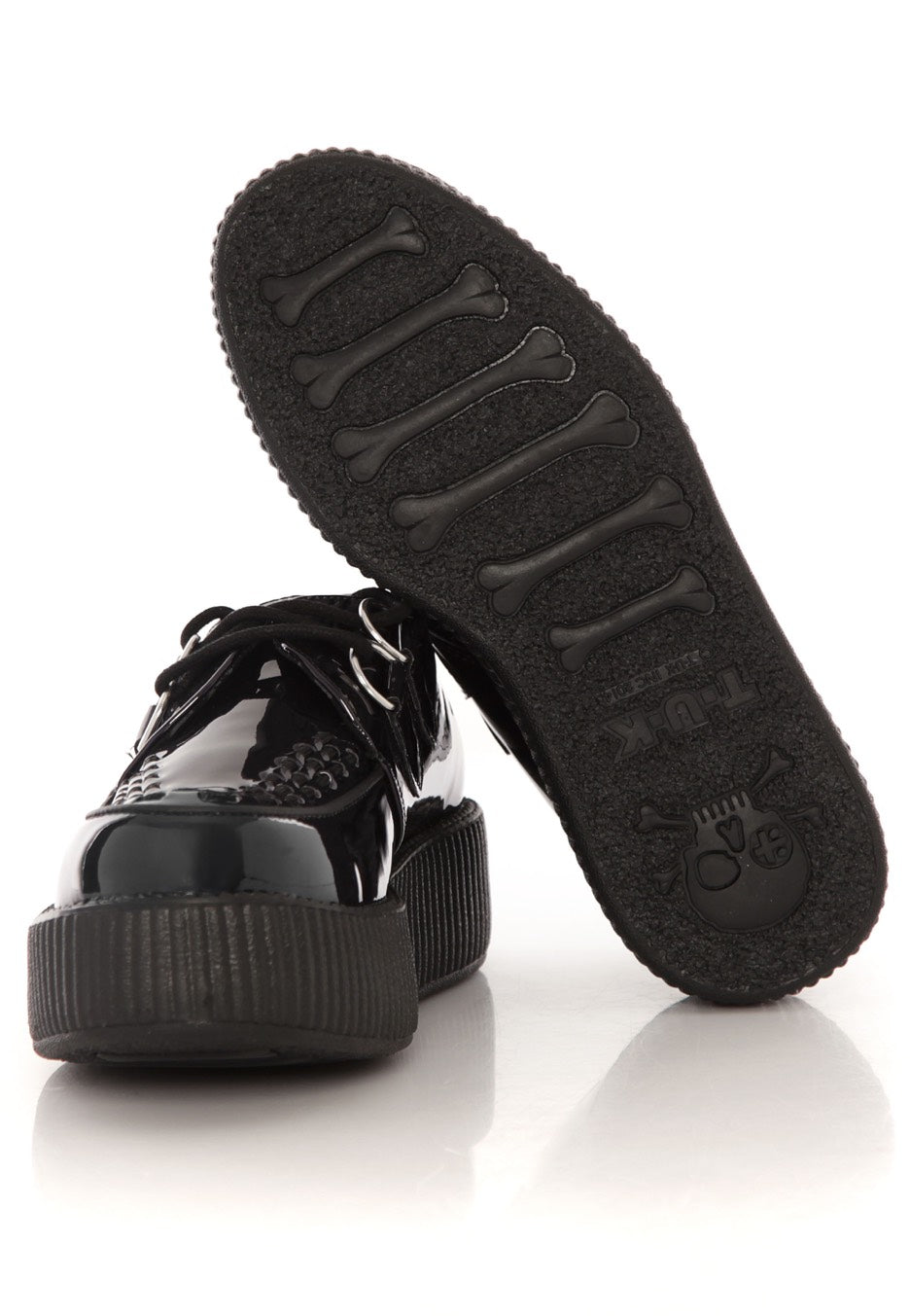 T.U.K. - Viva Mondo Creeper Gas Patent Black - Girl Shoes | Women-Image