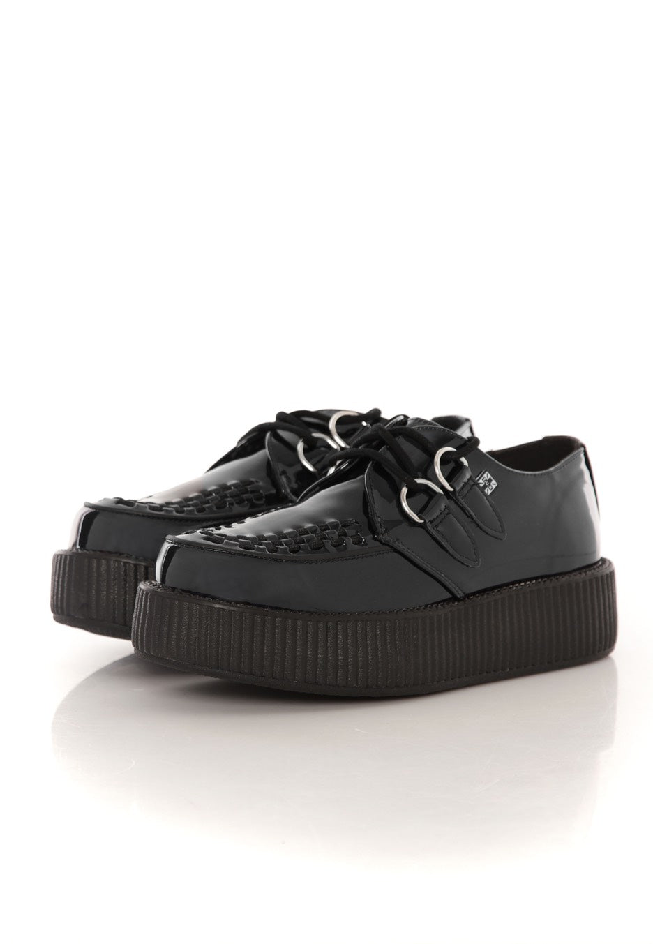 T.U.K. - Viva Mondo Creeper Gas Patent Black - Girl Shoes | Women-Image