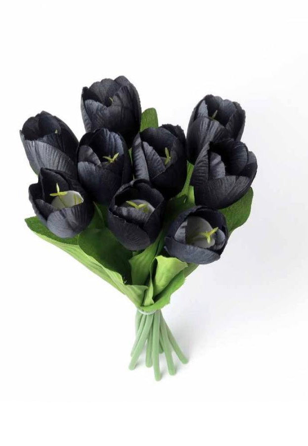 Alchemy England - Tulips Bunch Of 9 Heads - Artificial Flowers | Neutral-Image