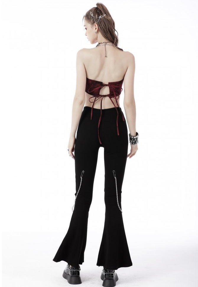 Dark In Love - Punk Dye Heart Shape Crop Red - Top | Women-Image