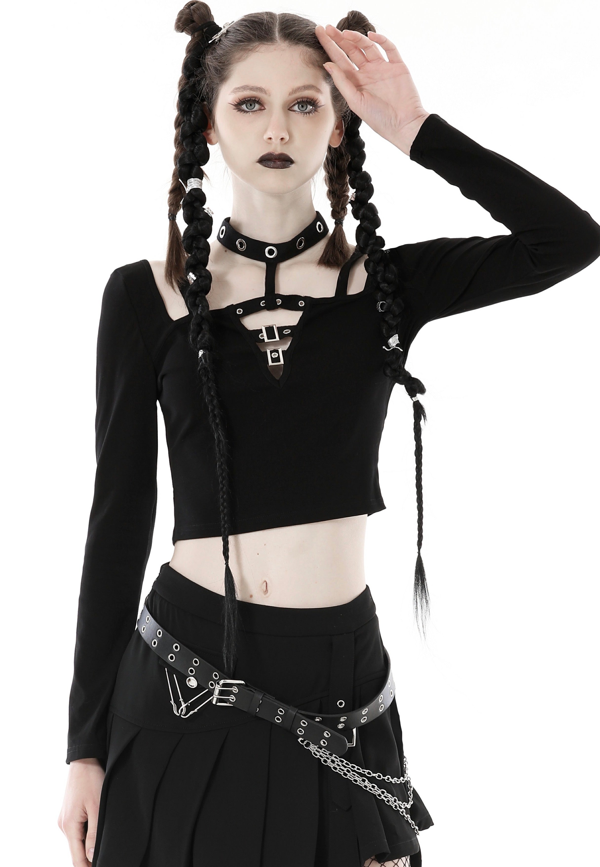 Dark In Love - Punk Rock Girl Crop - Top | Women-Image