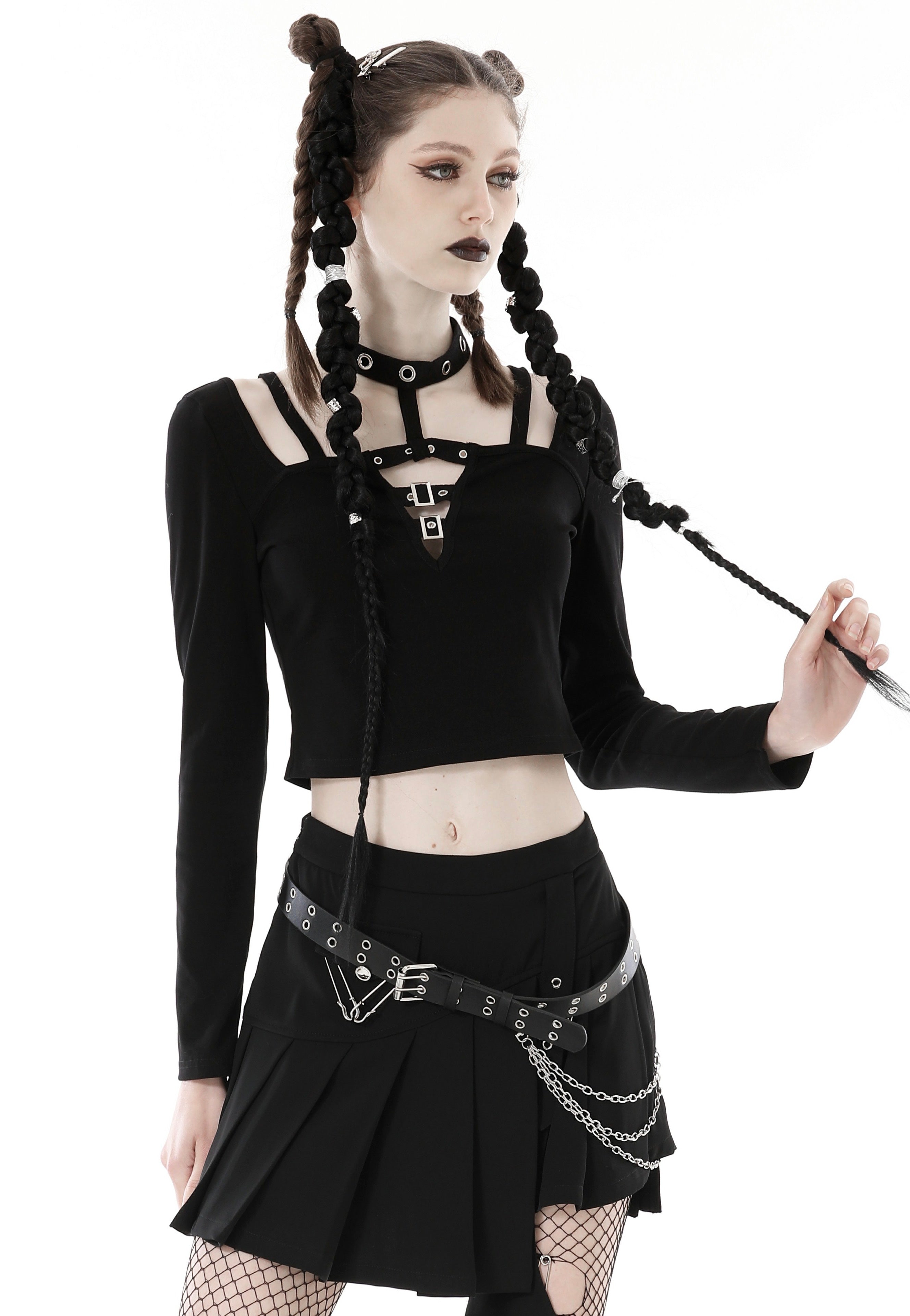 Dark In Love - Punk Rock Girl Crop - Top | Women-Image