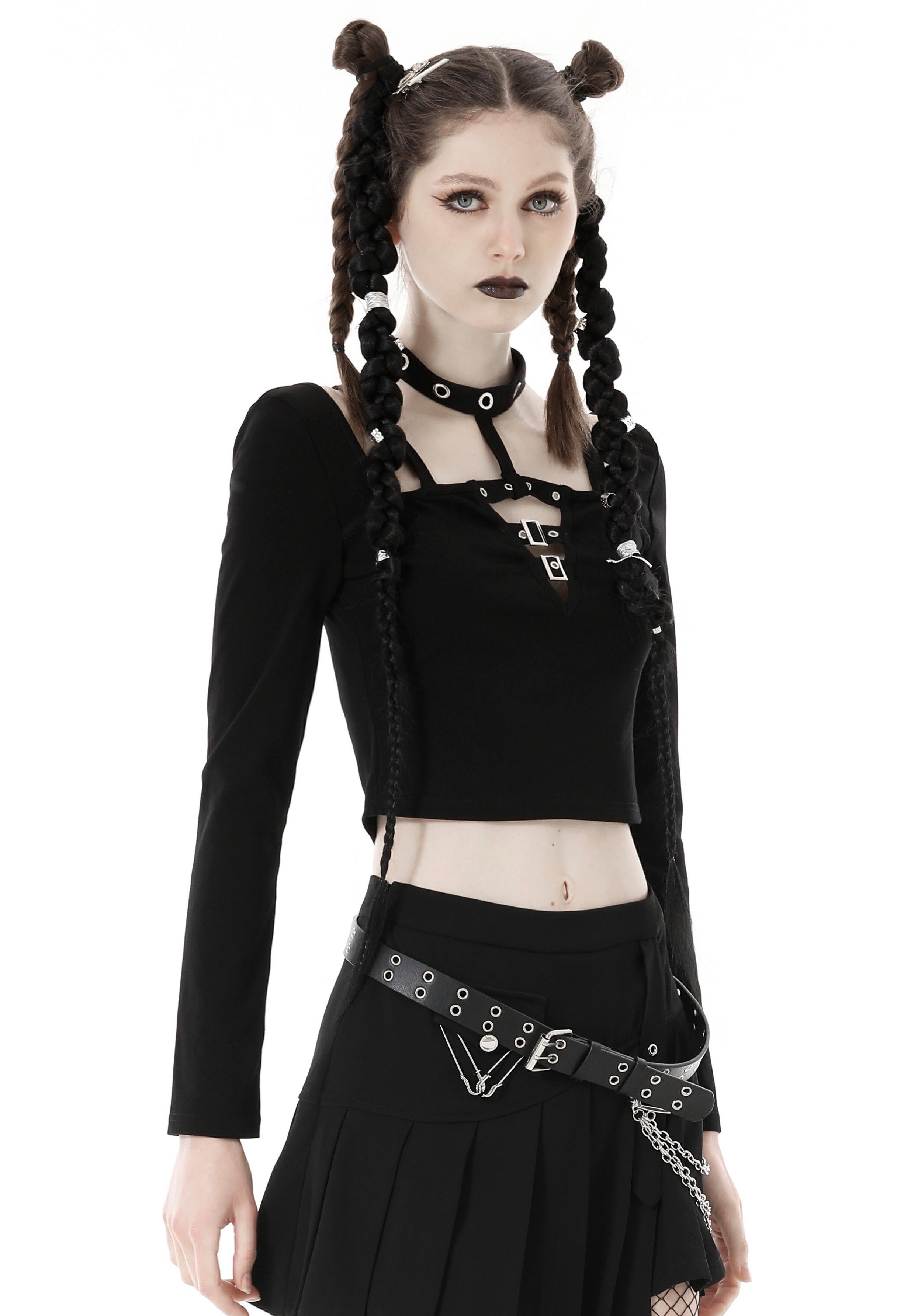 Dark In Love - Punk Rock Girl Crop - Top | Women-Image