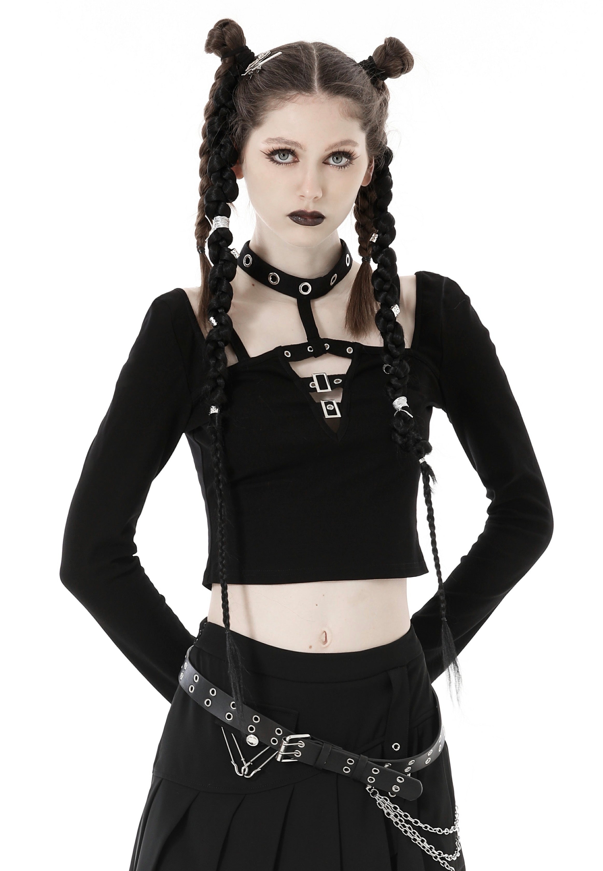 Dark In Love - Punk Rock Girl Crop - Top | Women-Image