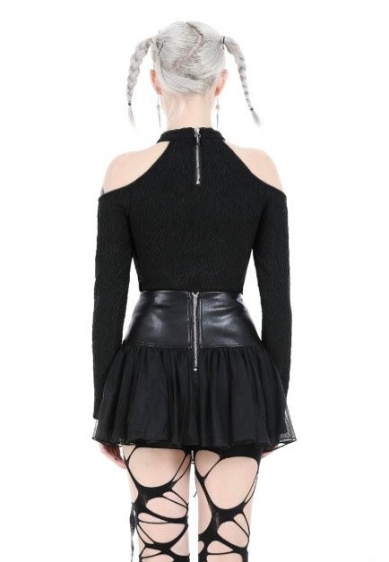 Dark In Love - Punk Sexy Metal Bandage Chest - Top | Women-Image