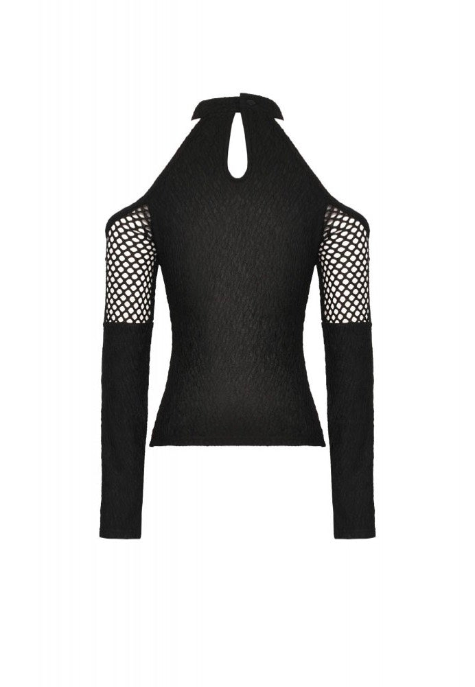 Dark In Love - Punk Locomotive Net Cutout - Top | Women-Image