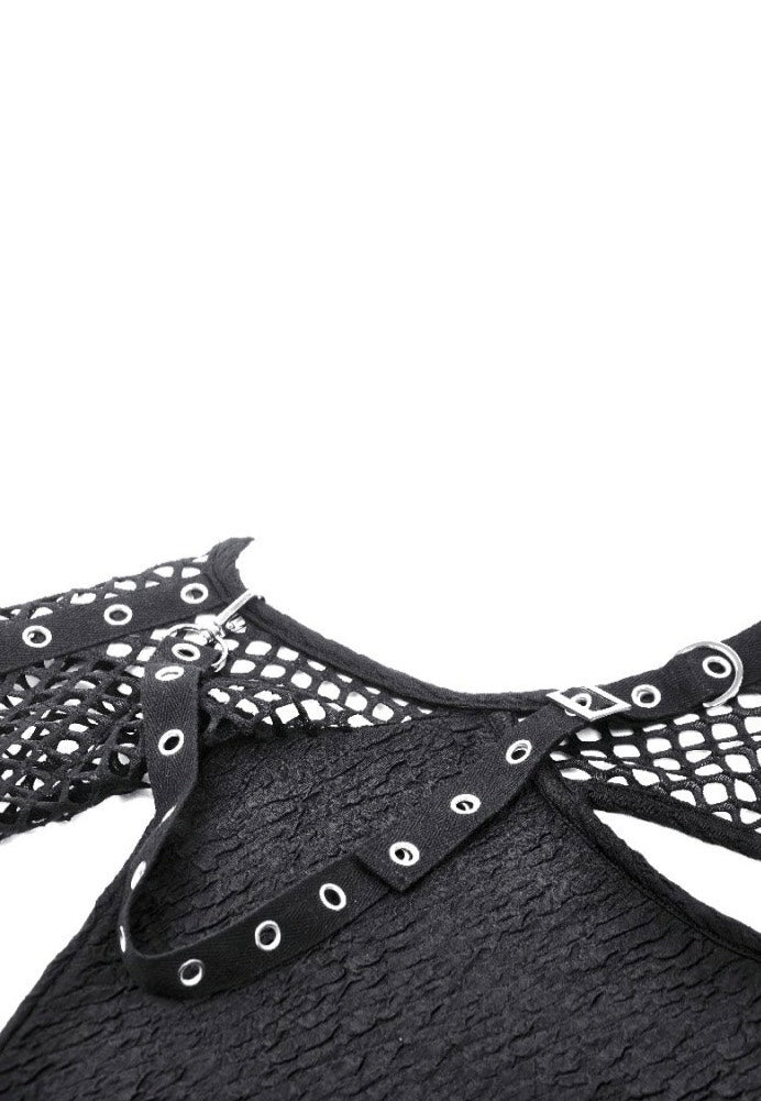 Dark In Love - Punk Locomotive Net Cutout - Top | Women-Image