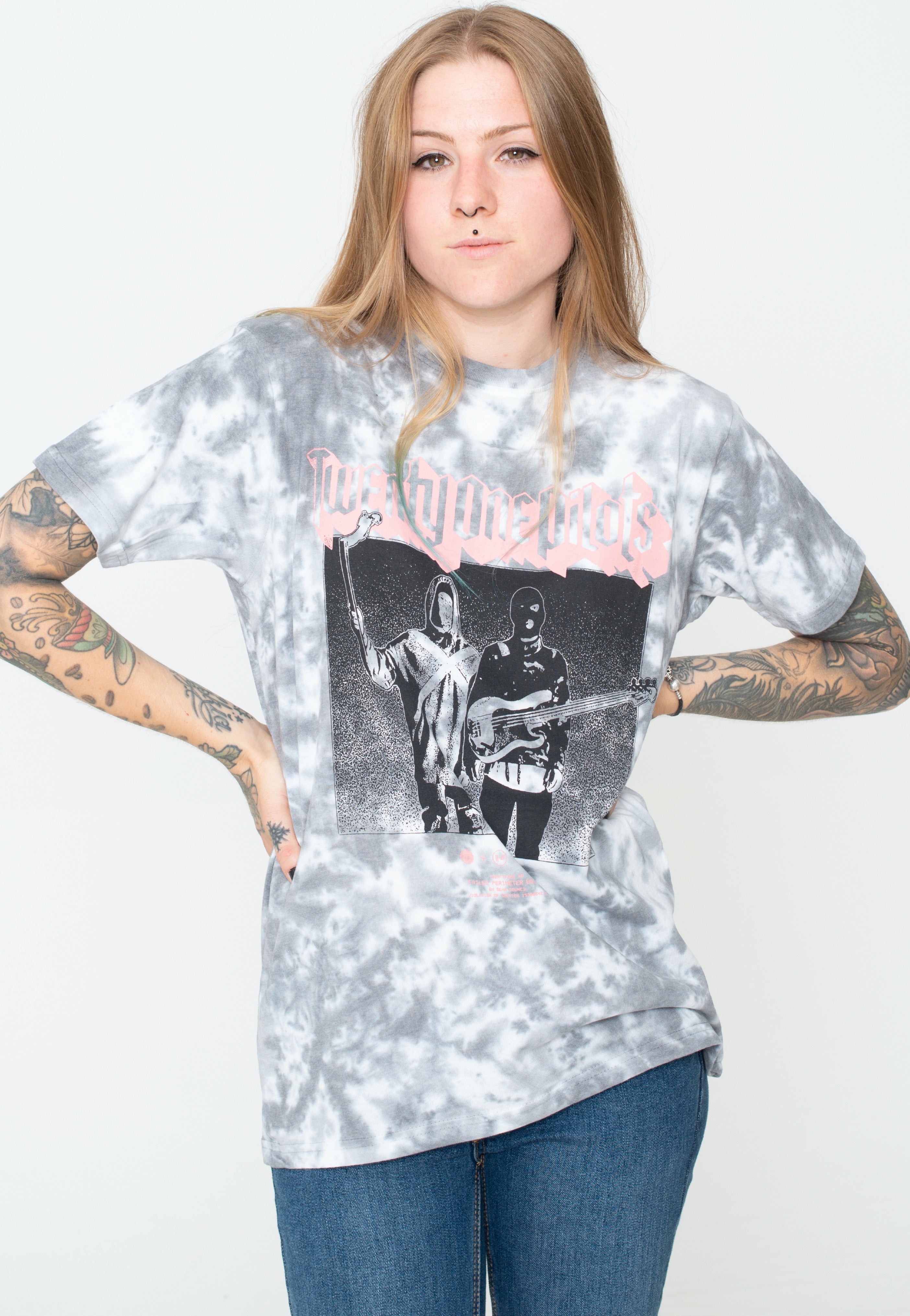 Twenty One Pilots - Torch Bearers Dip-Dye Grey - T-Shirt | Women-Image