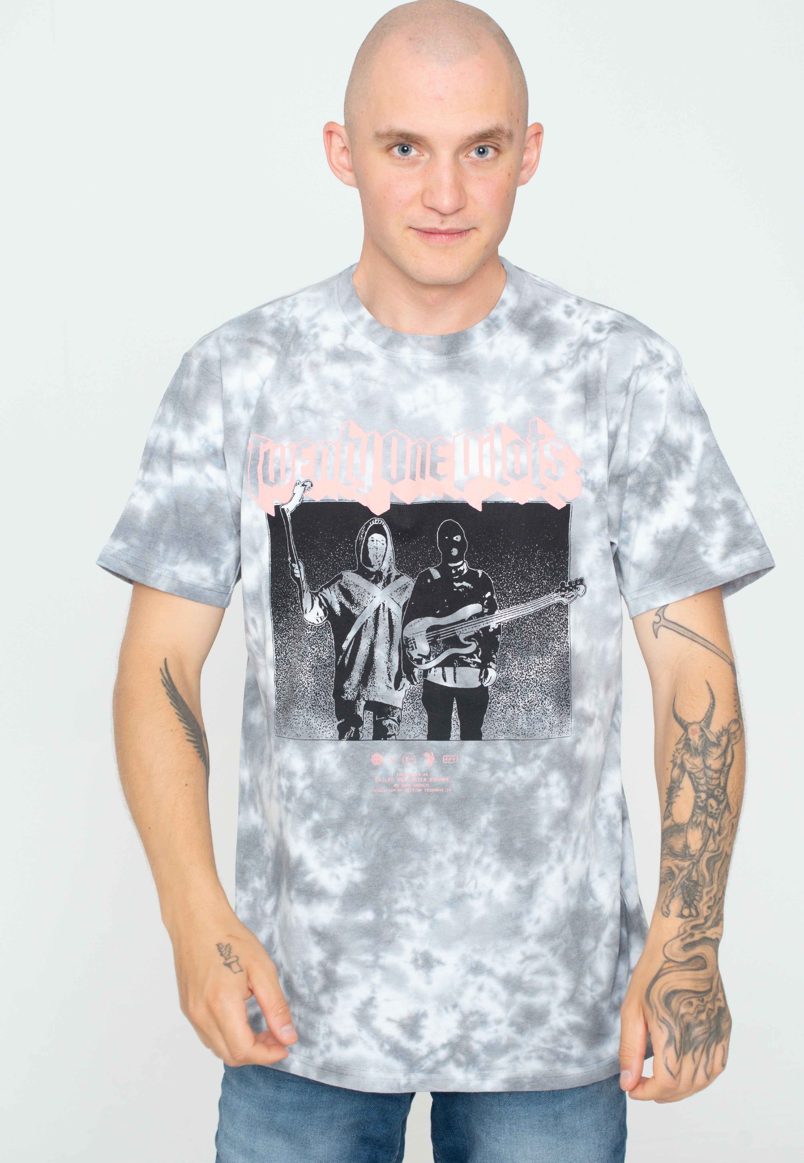 Twenty One Pilots - Torch Bearers Dip-Dye Grey - T-Shirt | Men-Image