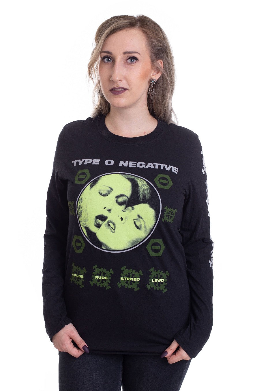 Type O Negative - Crude Gears Green - Longsleeve | Women-Image