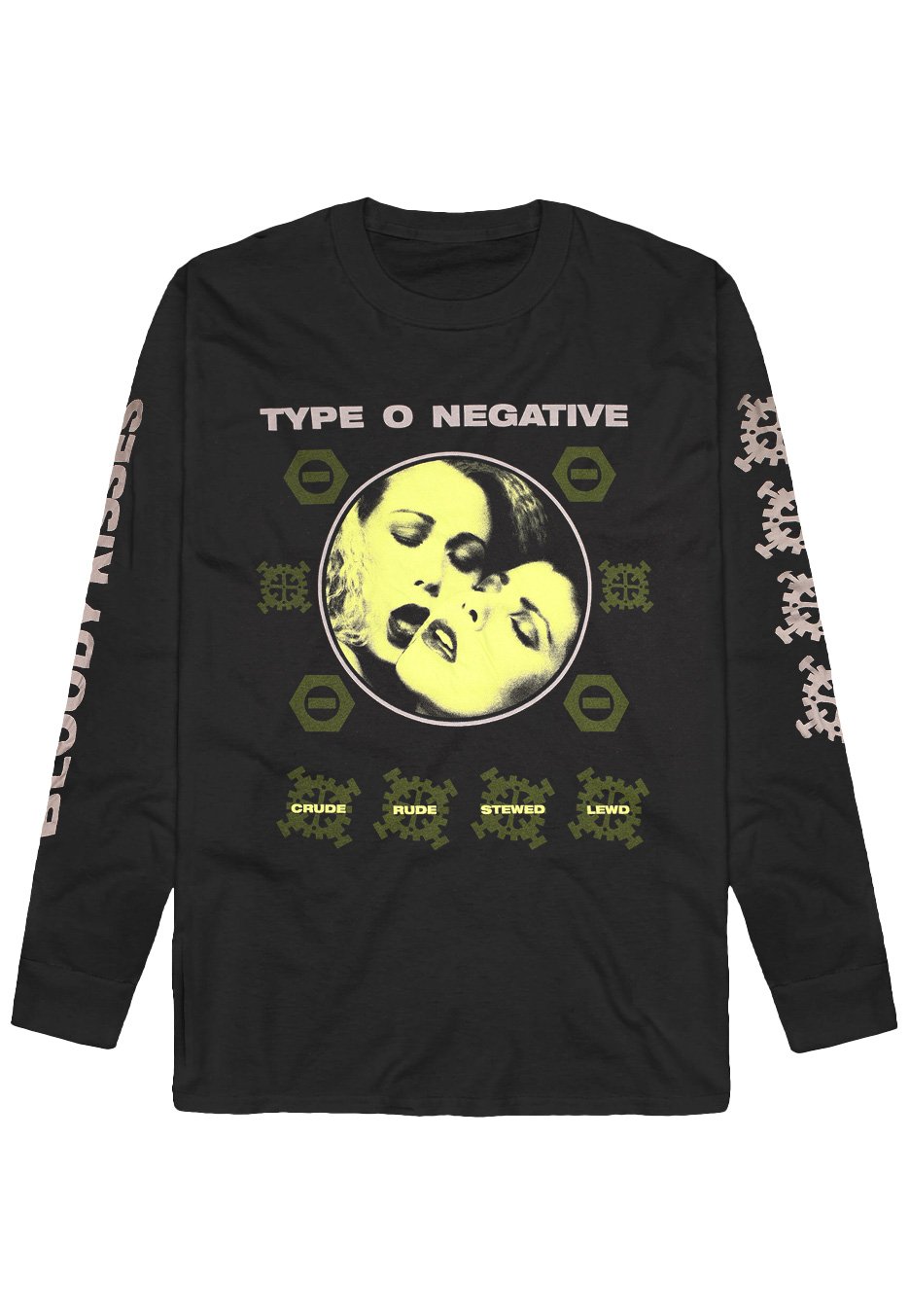 Type O Negative - Crude Gears Green - Longsleeve | Neutral-Image