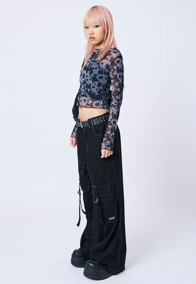 Minga London - Tyra Black Utility Pockets - Pants | Women-Image