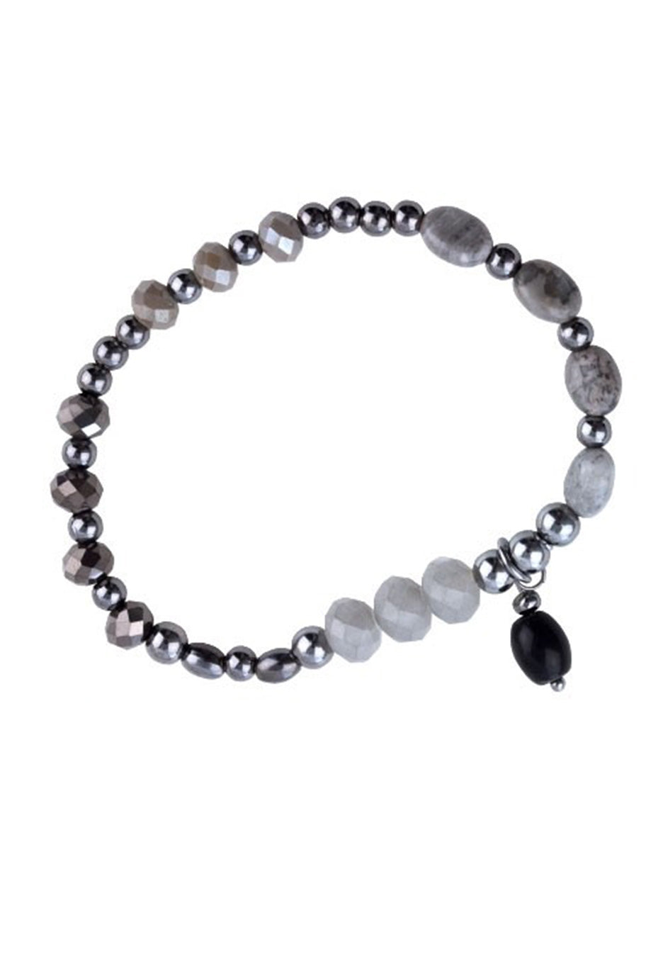 etNox - Real Stone Silver/Black - Bracelet | Neutral-Image