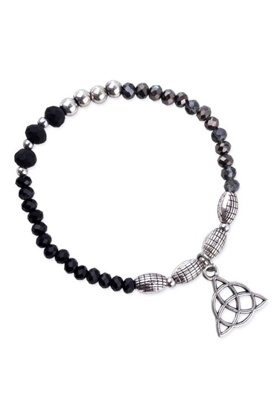 etNox - Real Stone Black/Silver - Bracelet | Neutral-Image