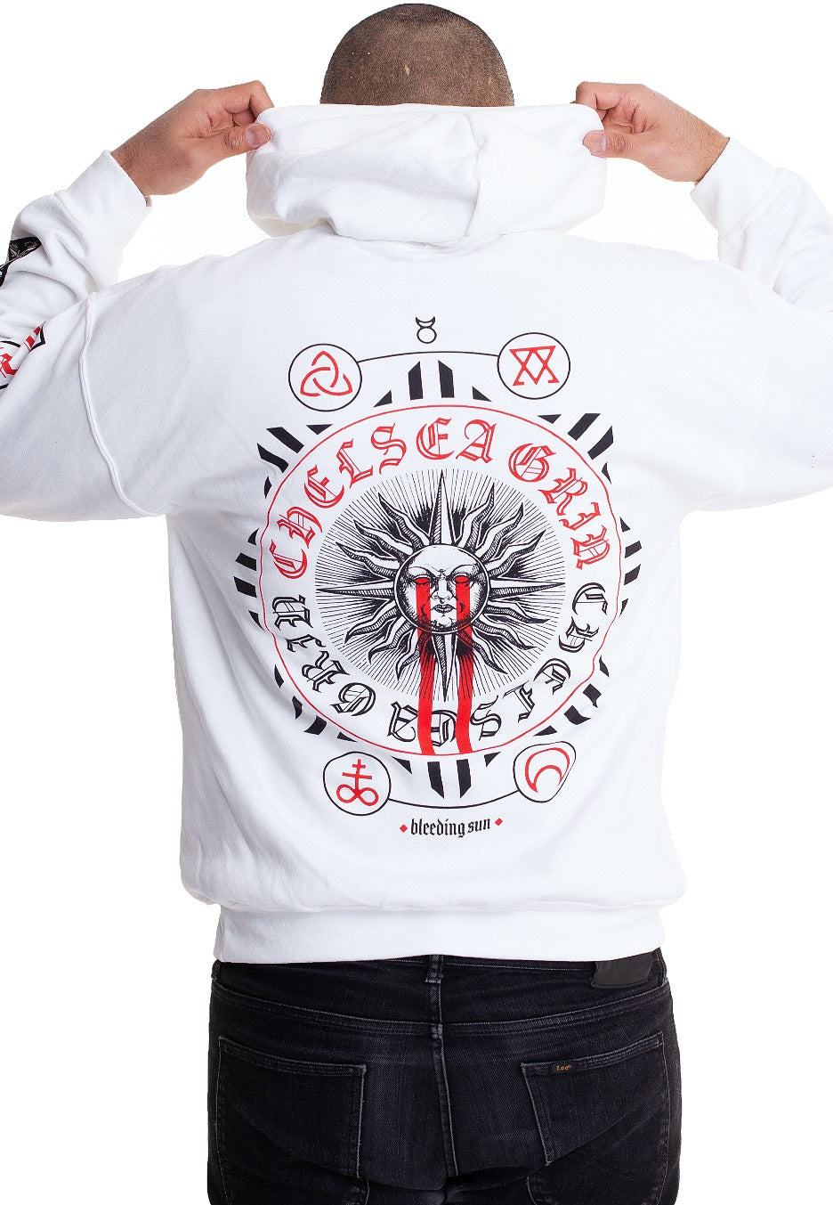 Chelsea Grin - Bleeding Sun White - Hoodie | Men-Image