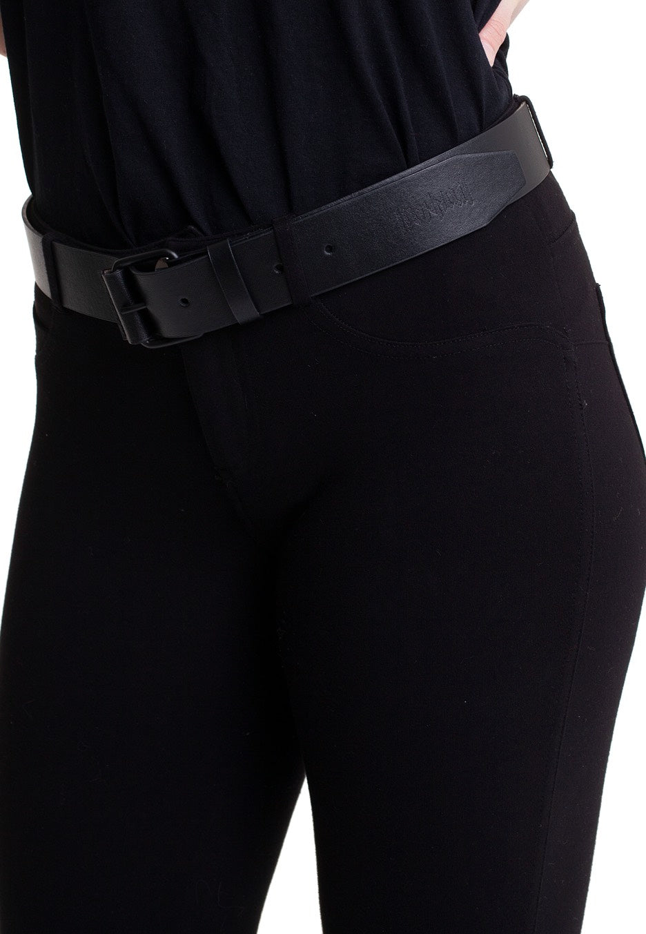 Ironnail - Stripe wWith Fat Loop Black - Belt | Neutral-Image