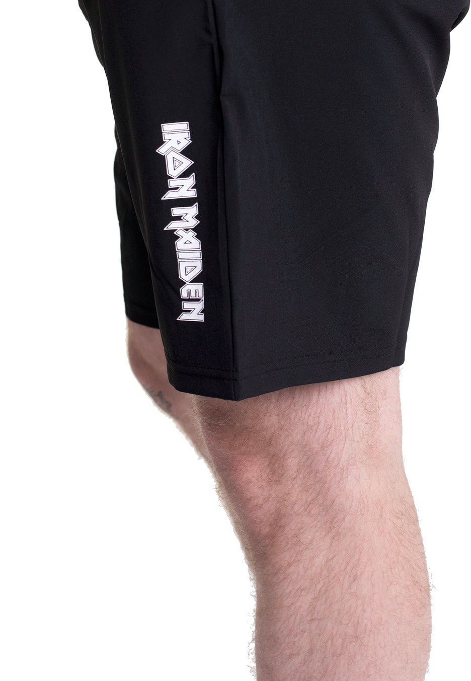 Iron Maiden - Classic Logo White Active Sportswear - Shorts | Men-Image