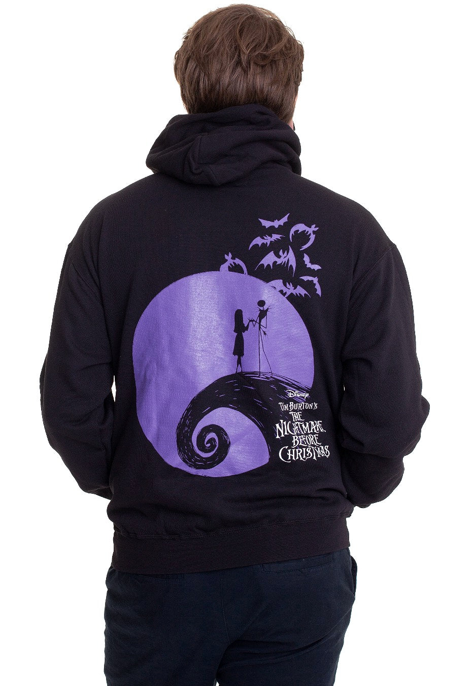 The Nightmare Before Christmas - Moonlight Back Print - Hoodie | Men-Image