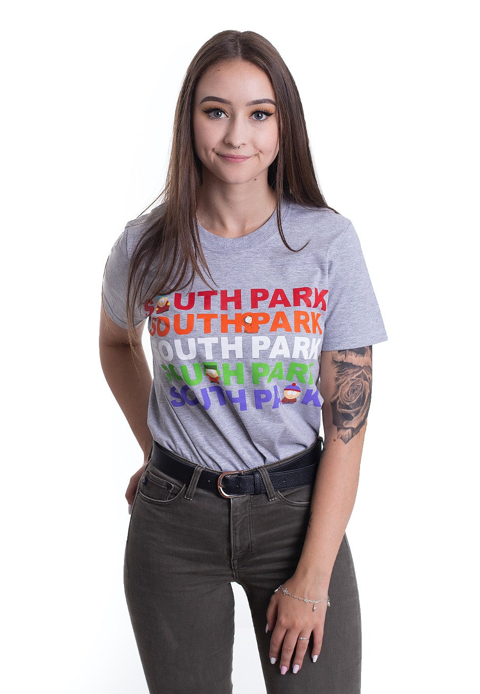 South Park - Group Logo Grey Melange - T-Shirt | Women-Image