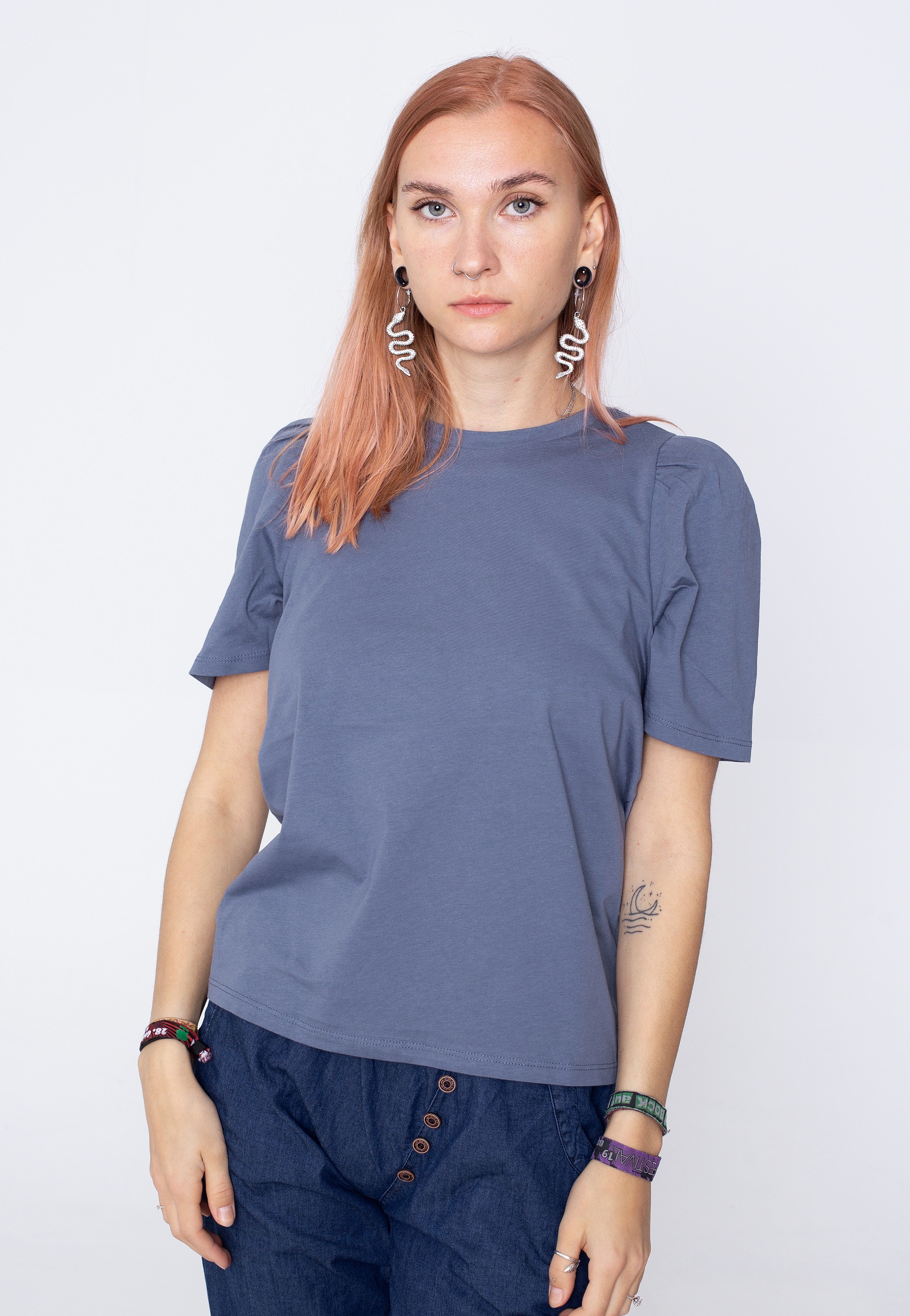 Noisy May - Shout China Blue - T-Shirt | Women-Image