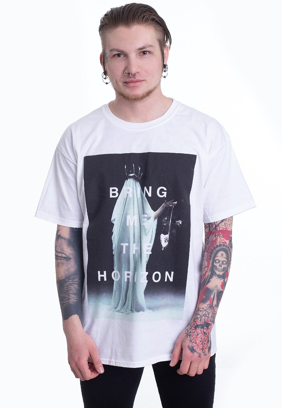 Bring Me The Horizon - New Cloaked White - T-Shirt | Men-Image