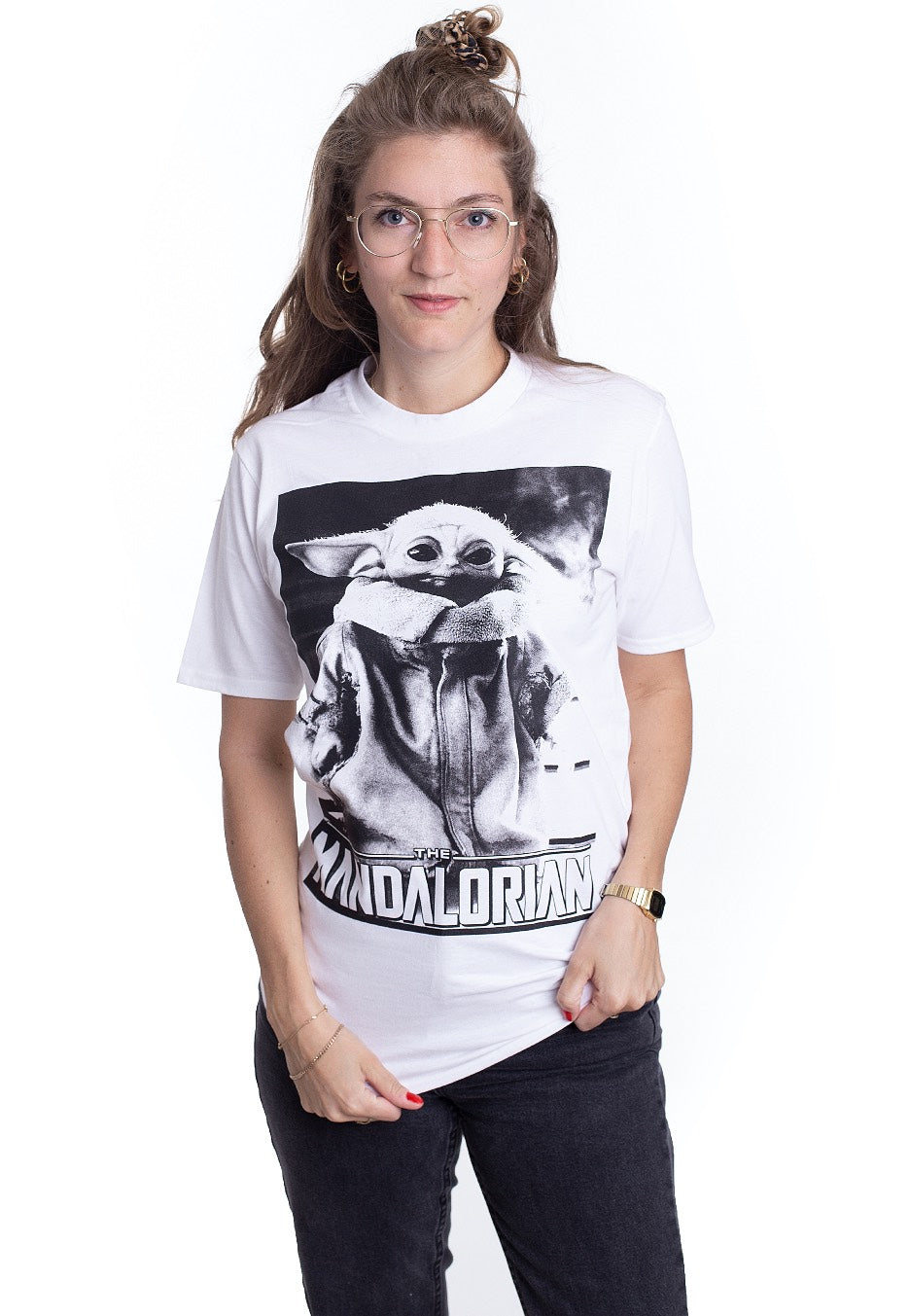 The Mandalorian - Baby Yoda White - T-Shirt | Women-Image